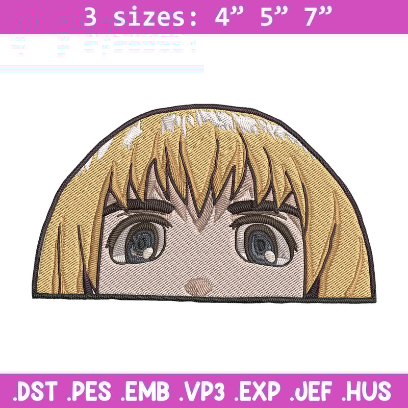 Armin Peeker Embroidery Design, Aot Embroidery, Embroidery File, Anime Embroidery, Anime shirt, Digital download.jpg