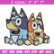 Bluey and Bingo Embroidery, Bluey Embroidery, Embroidery File, cartoon design, cartoon shirt, Digital download..jpg