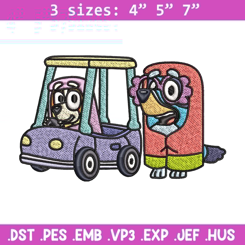 Bluey bingo Embroidery design, Bluey Embroidery, Embroidery File, cartoon design, cartoon shirt, Digital download..jpg
