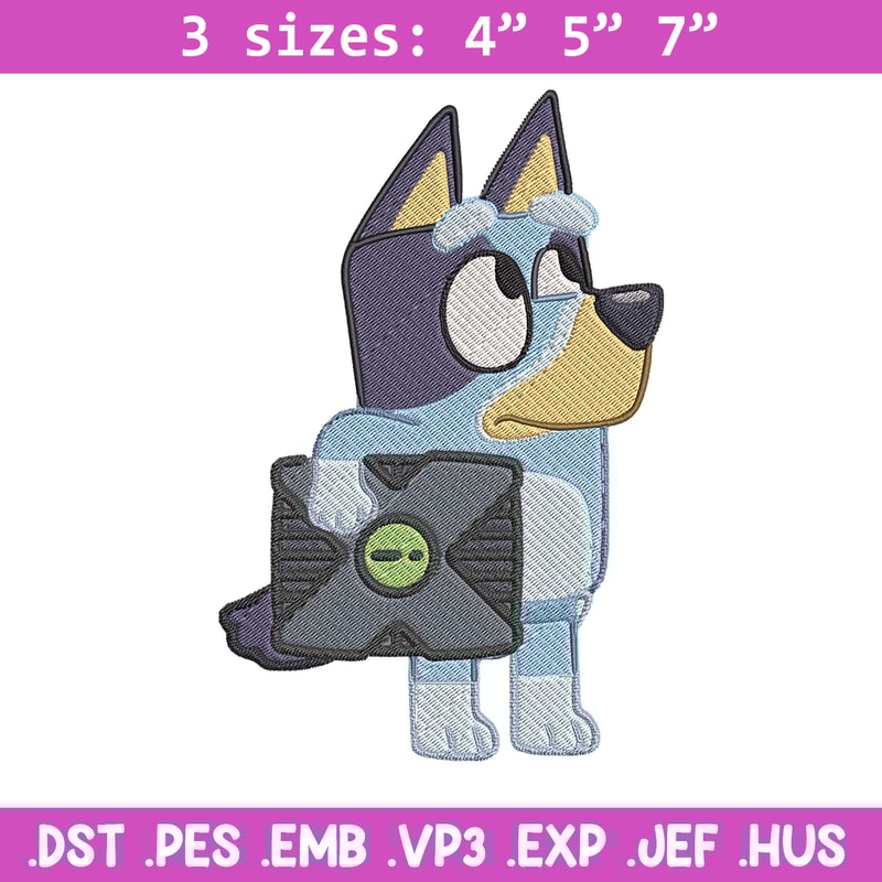 Bluey cartoon Embroidery, Bluey Embroidery, Embroidery File, cartoon design, cartoon shirt, Digital download..jpg