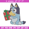 Bluey gift Embroidery Design, Bluey Embroidery, Embroidery File, Chrismas Embroidery, Anime shirt, Digital download.jpg