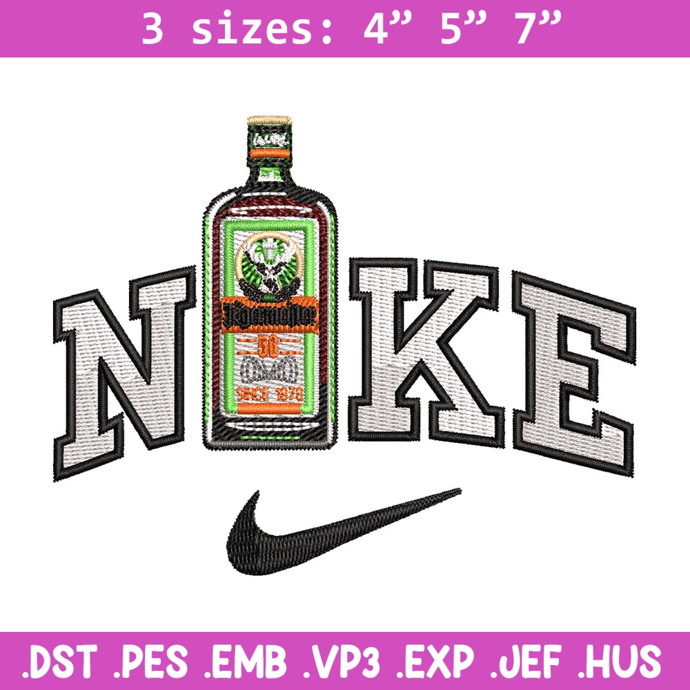 Bottle x nike embroidery design, Nike embroidery, Embroidery file, Embroidery shirt, Nike design, Digital download.jpg