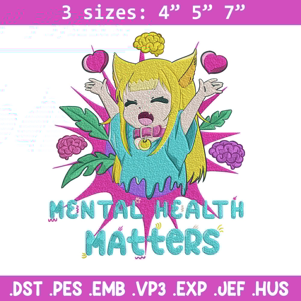 Cat girl cute Embroidery Design, Manga Embroidery, Embroidery File, Anime Embroidery, Anime shirt, Digital download.jpg