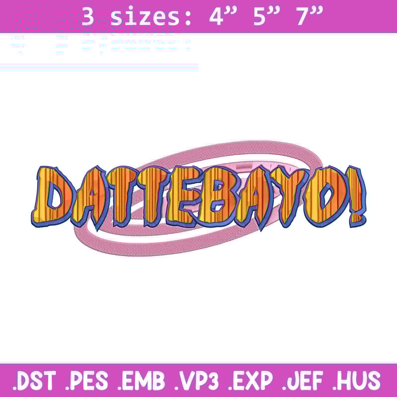 Dattebayo Embroidery Design, Naruto Embroidery, Embroidery File, Anime Embroidery, Anime shirt, Digital download.jpg