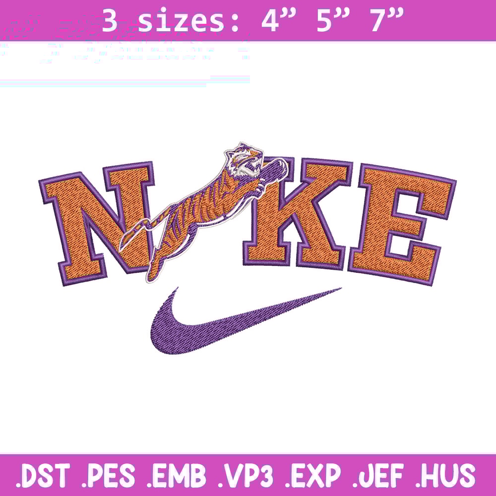 Edward Waters Tigers embroidery design, Sport embroidery, Nike design, Embroidery file,Embroidery shirt,Digital download.jpg