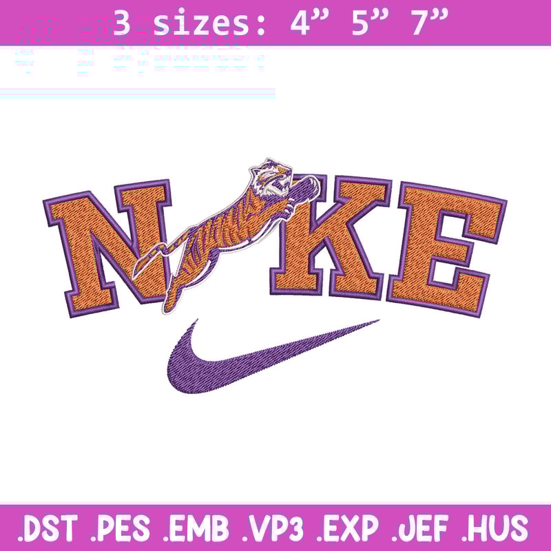 Edward Waters Tigers embroidery design, Sport embroidery, Nike design, Embroidery file,Embroidery shirt,Digital download.jpg