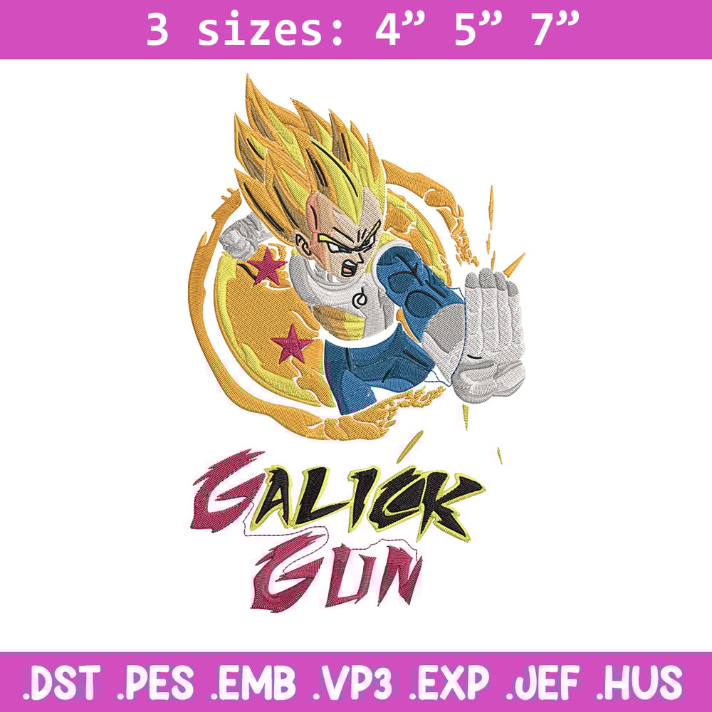 Galick gun Embroidery Design, Dragonball Embroidery, Embroidery File, Anime Embroidery, Anime shirt, Digital download.jpg
