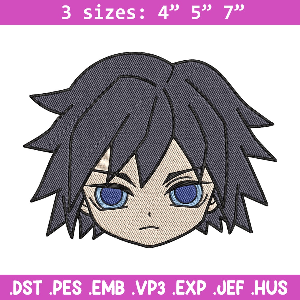 Giyuu chibi Embroidery Design,Demon slayer Embroidery,Embroidery File,Anime Embroidery,Anime shirt, Digital download.jpg