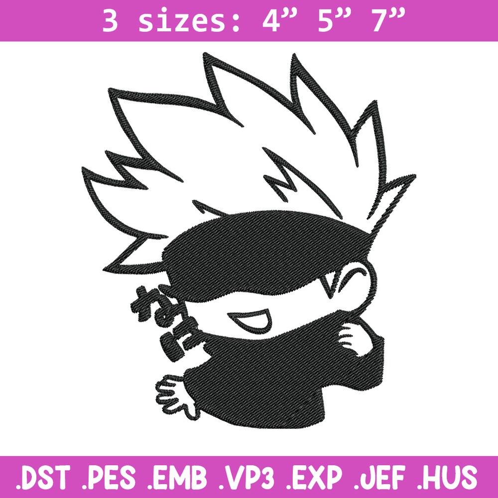 Gojo cute Embroidery Design,Jujutsu Embroidery, Embroidery File, Anime Embroidery, Anime shirt, Digital download.jpg