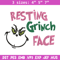 Grinch face Embroidery Design, Grinch Embroidery, Embroidery File, Chrismas Embroidery, Anime shirt, Digital download.jpg