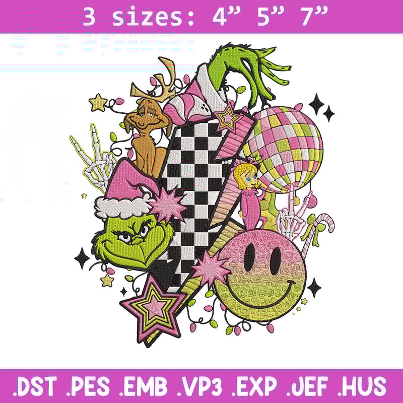 Grinch x smile icon Embroidery Design,Grinch Embroidery,Embroidery File,Chrismas Embroidery,Anime shirt,Digital download.jpg