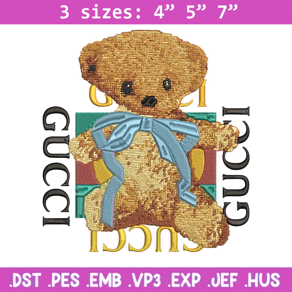 Gucci x bear Embroidery Design, Gucci Embroidery, Embroidery File, Anime Embroidery, Anime shirt, Digital download.jpg
