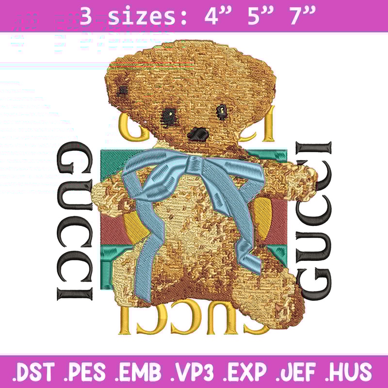 Gucci x bear Embroidery Design, Gucci Embroidery, Embroidery File, Anime Embroidery, Anime shirt, Digital download.jpg