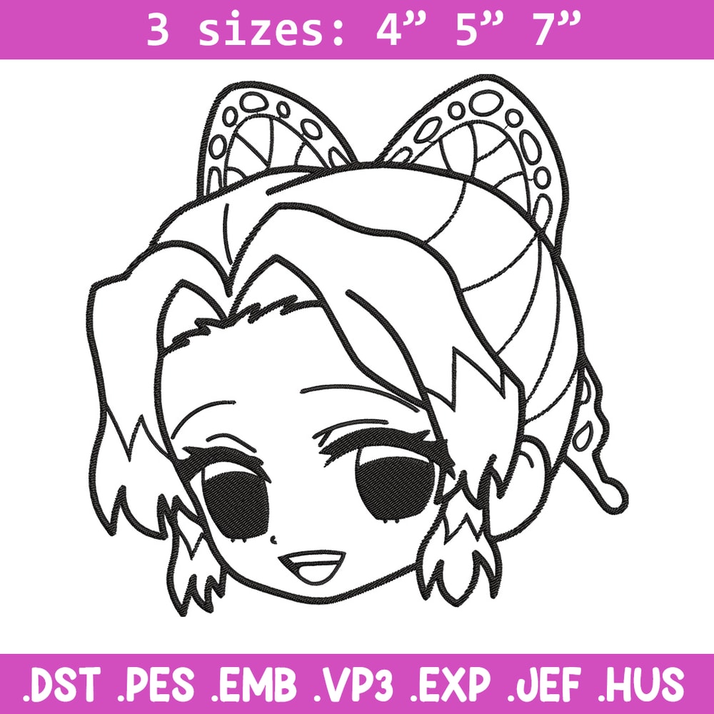 Shinobu chibi Embroidery Design,Demon slayer Embroidery,Embroidery File,Anime Embroidery,Anime shirt, Digital download.jpg