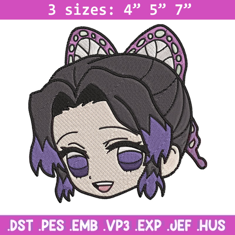 Shinobu sticker Embroidery Design, Demon slayer Embroidery, Embroidery File, Anime Embroidery, Digital download.jpg