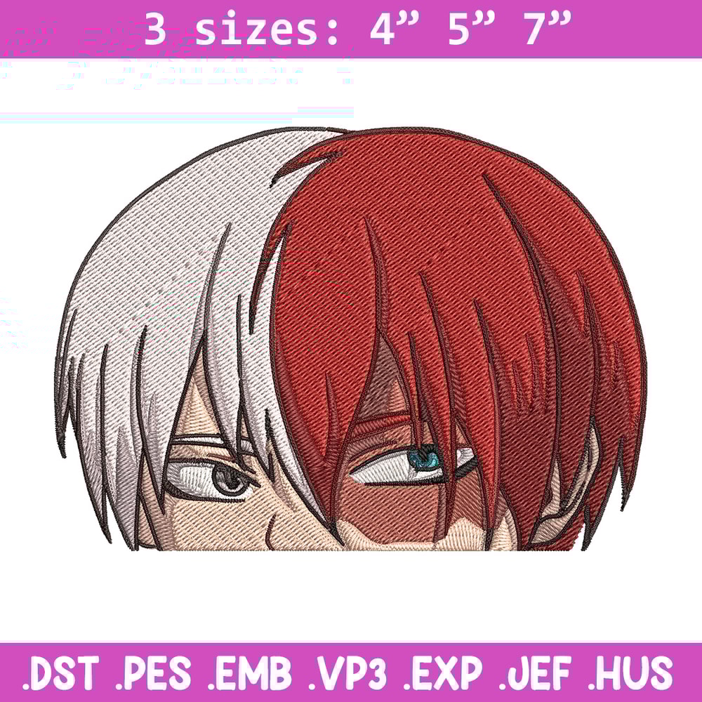 Shouto Peeker Embroidery Design, Mha Embroidery, Embroidery File, Anime Embroidery,Anime shirt, Digital download.jpg
