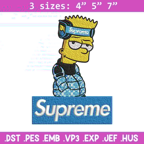 Simpson Supreme Embroidery design, Simpson Supreme Embroidery, cartoon design, Embroidery File, Instant download..jpg