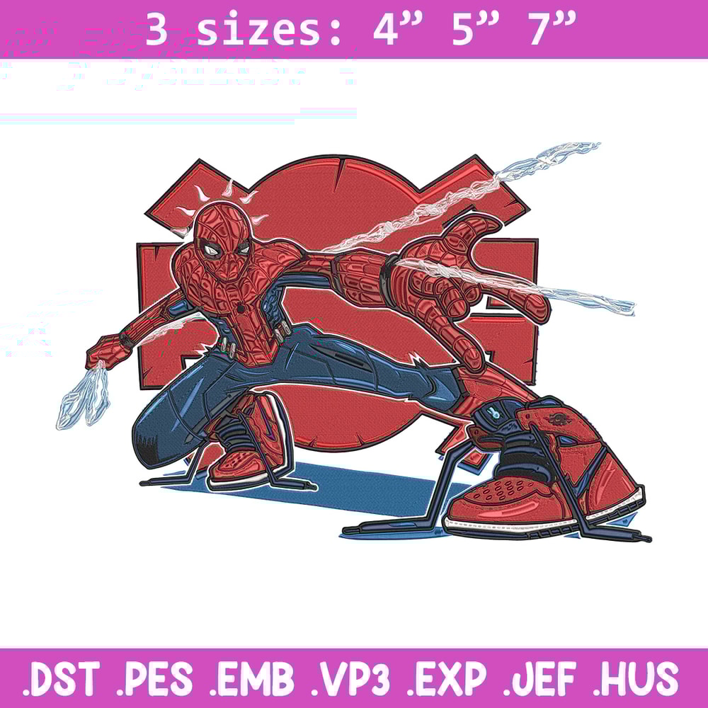Spiderman poster Embroidery Design, Spiderman Embroidery, Embroidery File, Anime Embroidery,Anime shirt,Digital download.jpg