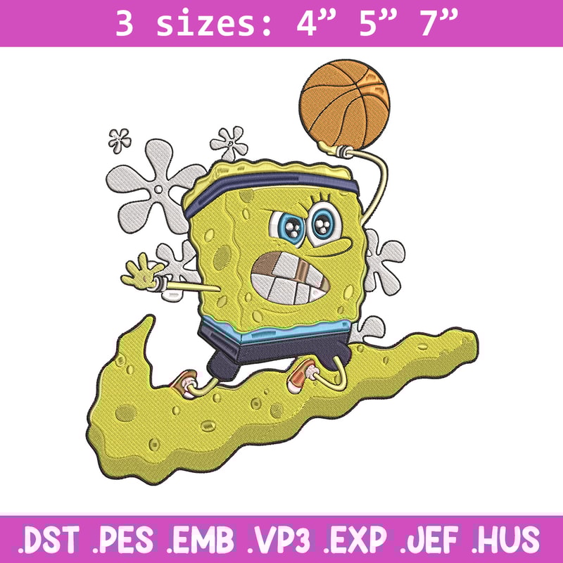 Spongebob nike Embroidery Design, Spongebob Embroidery, Embroidery File, Nike Embroidery, Anime shirt, Digital download.jpg