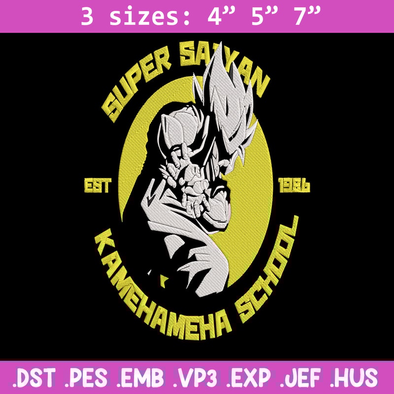Super saiyan Embroidery Design, Dragonball Embroidery, Embroidery File, Anime Embroidery, Anime shirt, Digital download.jpg