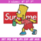 Supreme Simpson Embroidery design, Simpson cartoon Embroidery, cartoon design, Embroidery File, Digital download..jpg