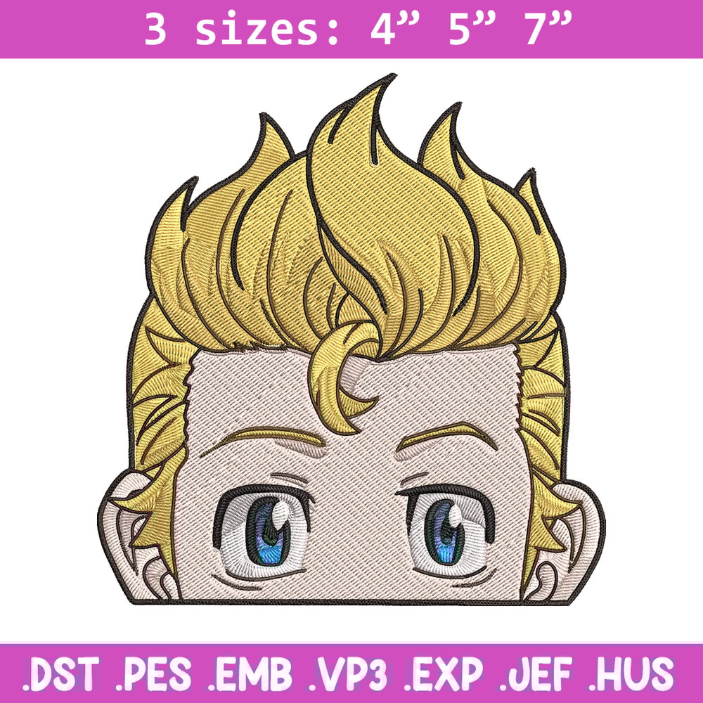 Takemichi Embroidery Design, Tokyo Revengers Embroidery, Embroidery File, Anime Embroidery,Anime shirt, Digital download.jpg