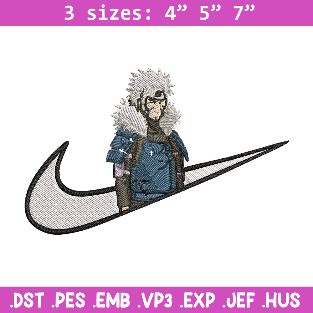 Tobirama x nike Embroidery Design, Naruto Embroidery, Embroidery File, Nike Embroidery, Anime shirt, Digital download.jpg