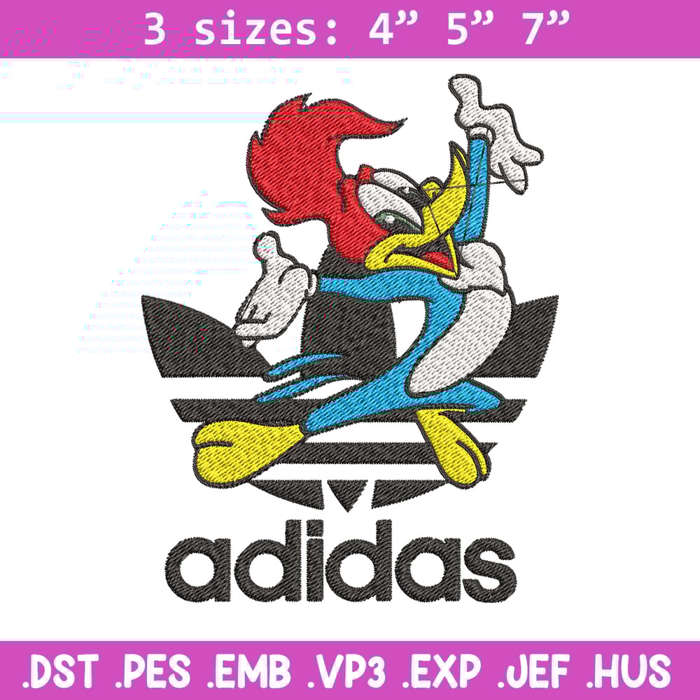 Woody cartoon Embroidery Design, Adidas Embroidery, Embroidery File, Brand Embroidery, Logo shirt, Digital download.jpg