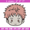 Yuji chibi Embroidery Design, Jujutsu Embroidery, Embroidery File, Anime Embroidery, Anime shirt, Digital download..jpg
