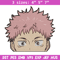 Yuji Peeker Embroidery Design, Jujutsu Embroidery, Embroidery File, Anime Embroidery, Anime shirt, Digital download.jpg