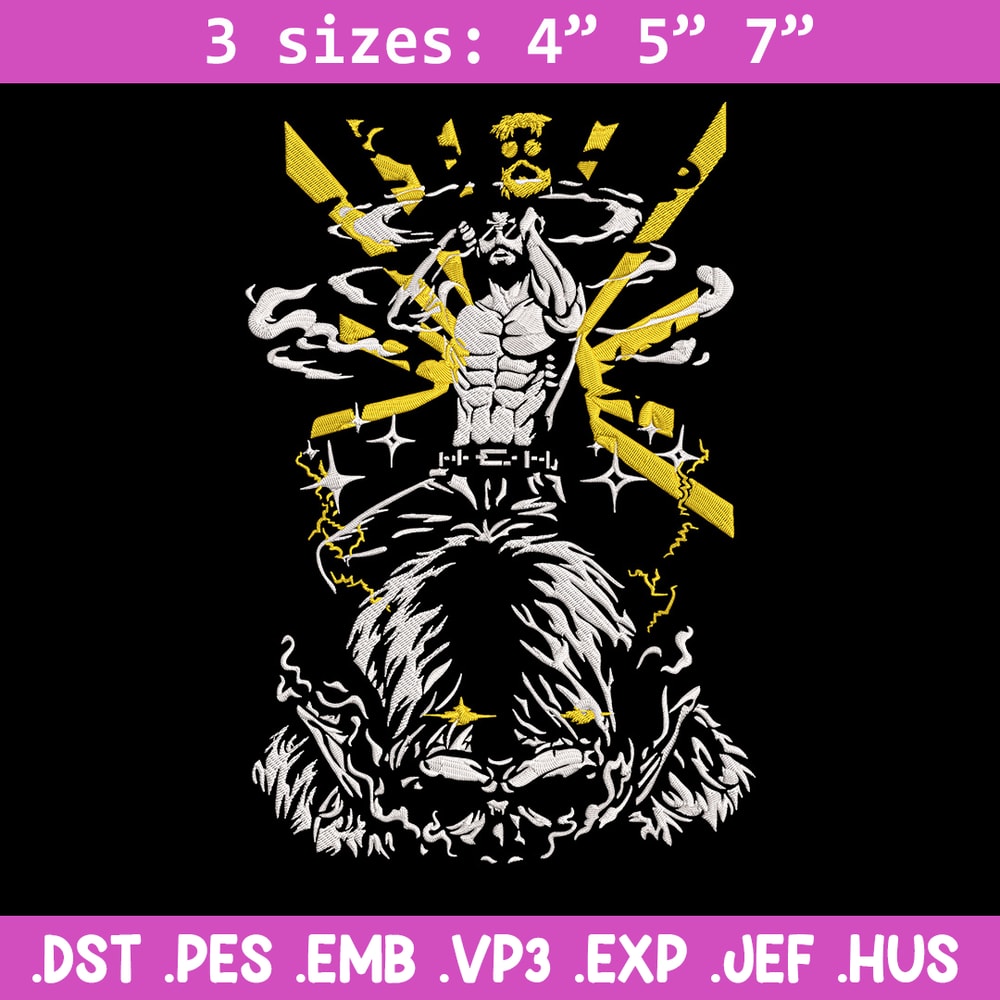 Zeke Yeager Embroidery Design, Aot Embroidery, Embroidery File, Anime Embroidery, Anime shirt, Digital download..jpg