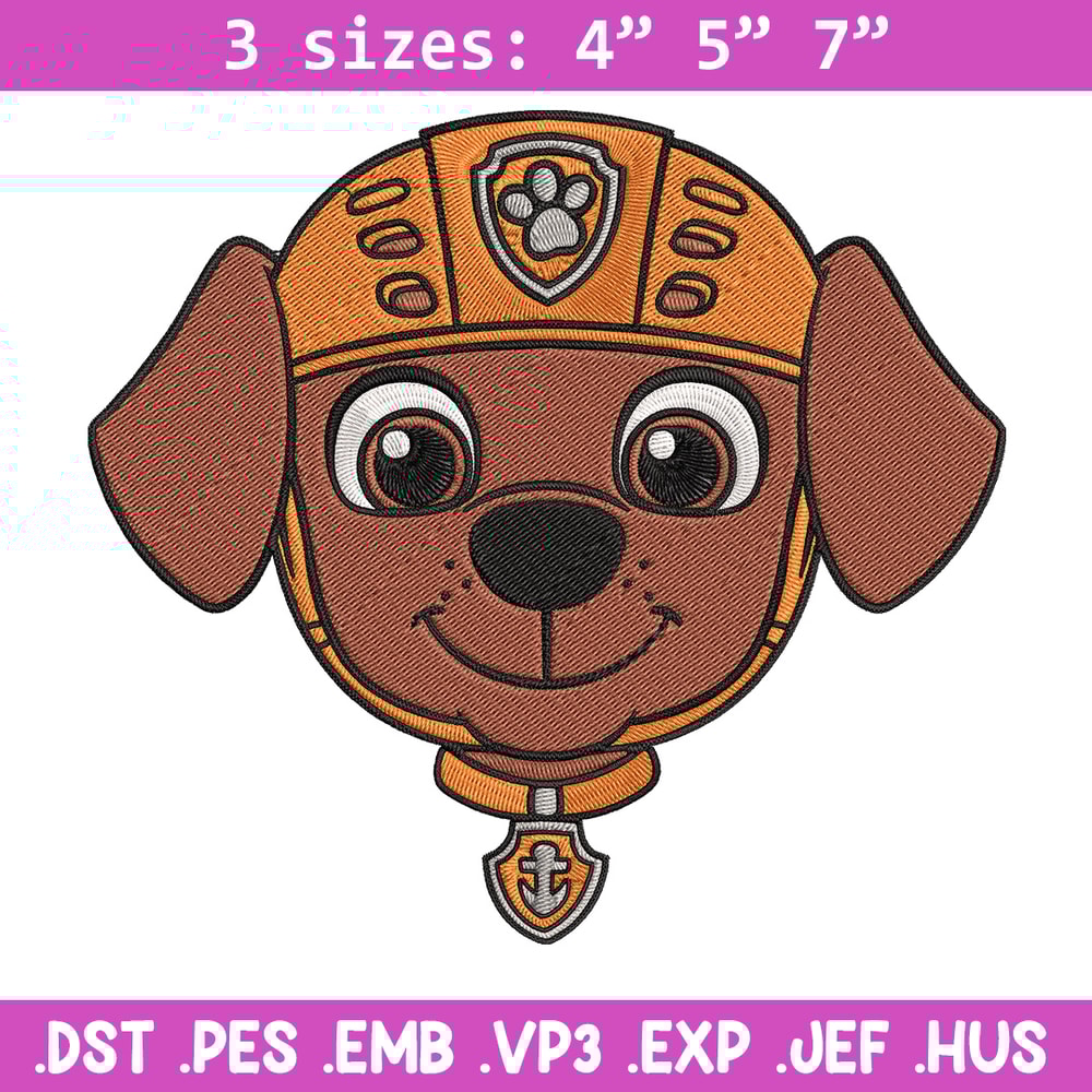 Zuma dog Embroidery Design, Paw Patrol Embroidery, Embroidery File, Anime Embroidery, Anime shirt, Digital download.jpg