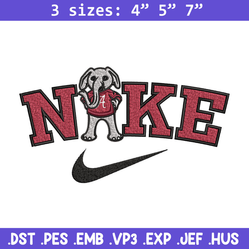 Alabama Crimson Tide embroidery design, NCAA embroidery, Nike design, Embroidery file,Embroidery shirt,Digital download.jpg