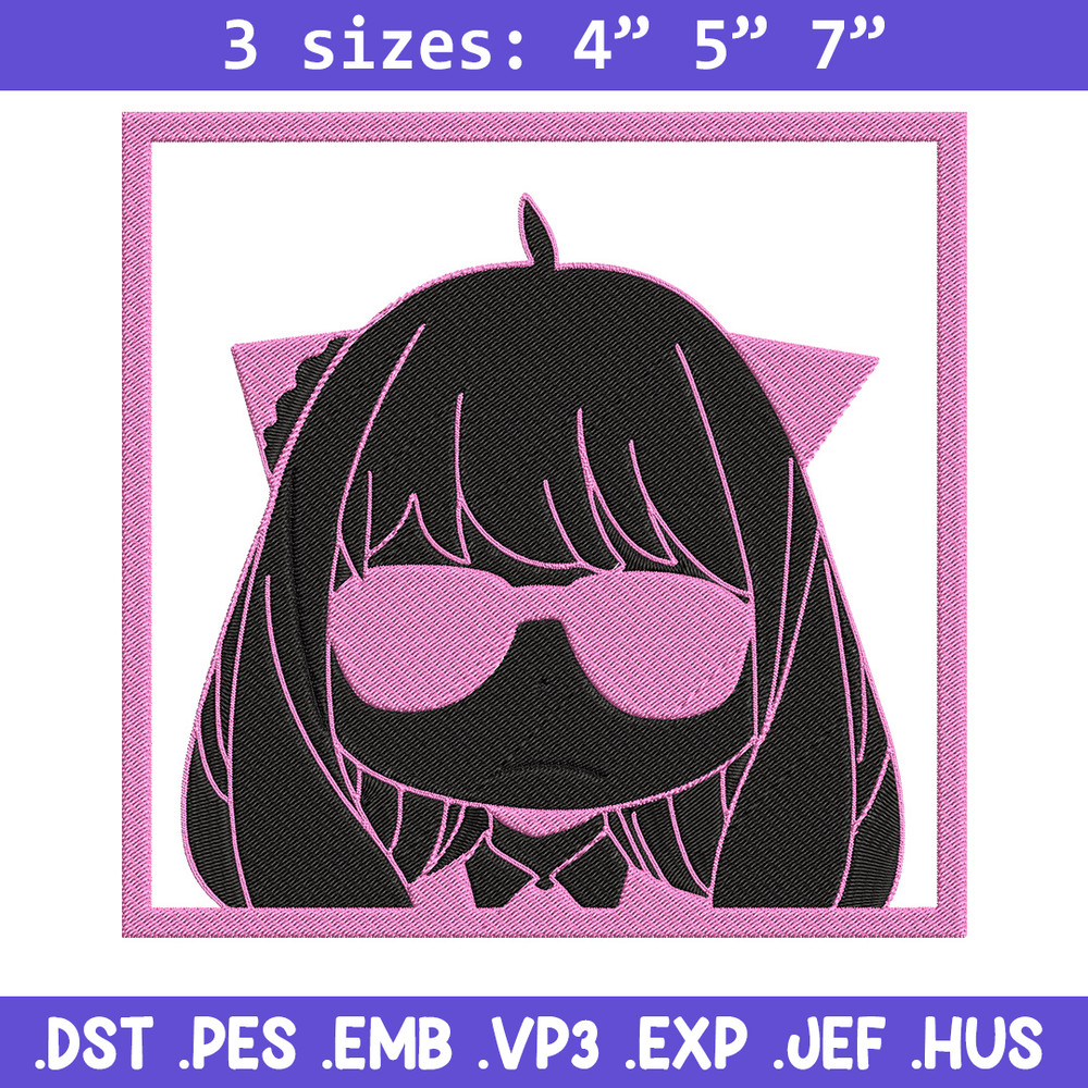 Anya box Embroidery Design, Spy x family Embroidery, Embroidery File, Anime Embroidery, Anime shirt, Digital download.jpg