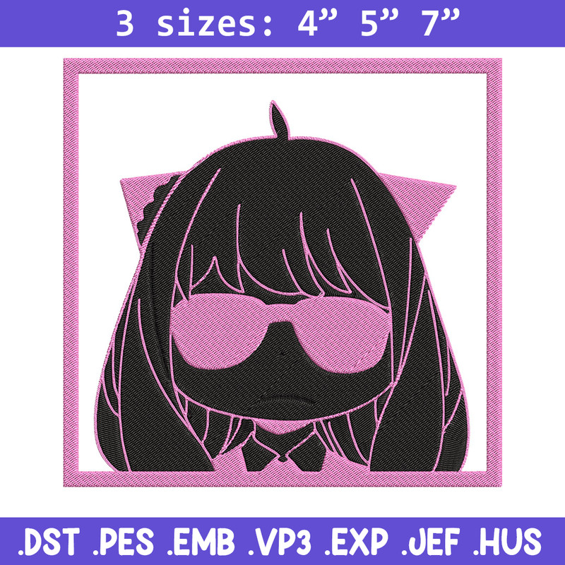 Anya box Embroidery Design, Spy x family Embroidery, Embroidery File, Anime Embroidery, Anime shirt, Digital download.jpg