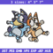 Bingo and Bluey Embroidery, Bluey Embroidery, Embroidery File, cartoon design, cartoon shirt, Digital download..jpg