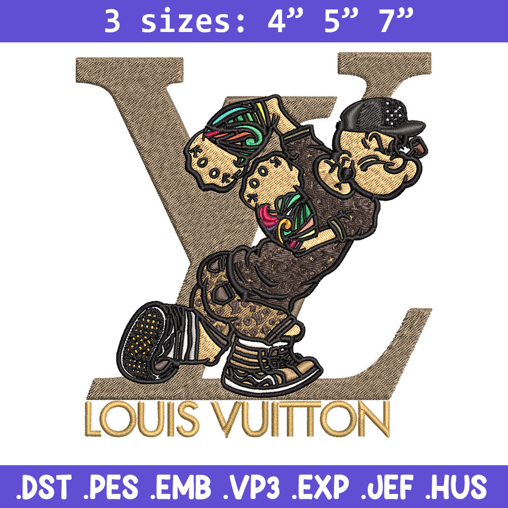 Cartoon man lv Embroidery Design, LV Embroidery, Embroidery File, Logo shirt, Sport Embroidery, Digital download.jpg