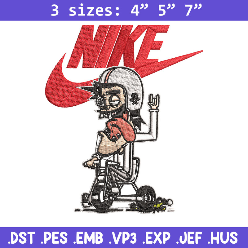 Cartoon Nike Embroidery design, Cartoon funny Embroidery, Nike design, Embroidery file, logo shirt, Instant download..jpg
