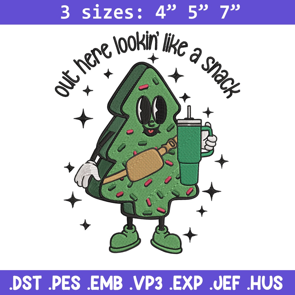 Chrismas trees Embroidery Design, Tree Embroidery, Embroidery File, Chrismas Embroidery, Anime shirt, Digital download..jpg