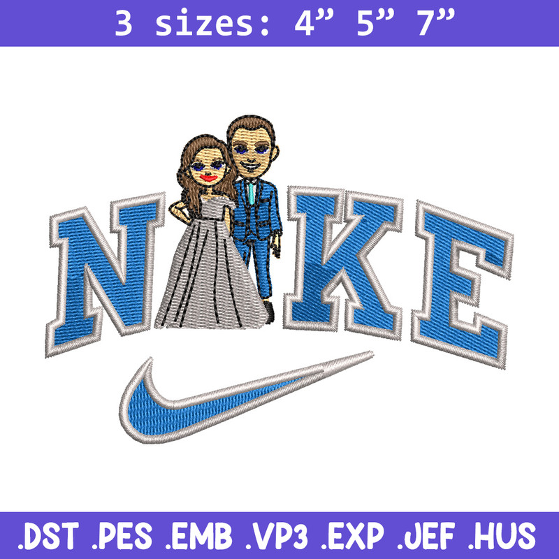 Couple x nike embroidery design, Couple embroidery, Nike design, Embroidery shirt, Embroidery file, Digital download.jpg