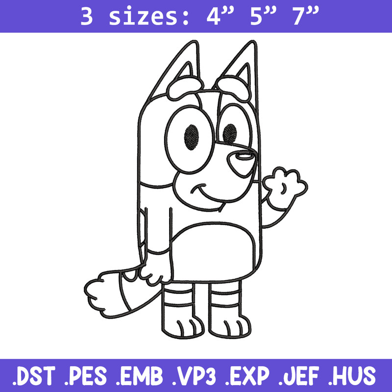 Dad Bluey Coloring Pages Embroidery, Bluey Embroidery, Embroidery File, cartoon design, cartoon shirt, Digital download..jpg