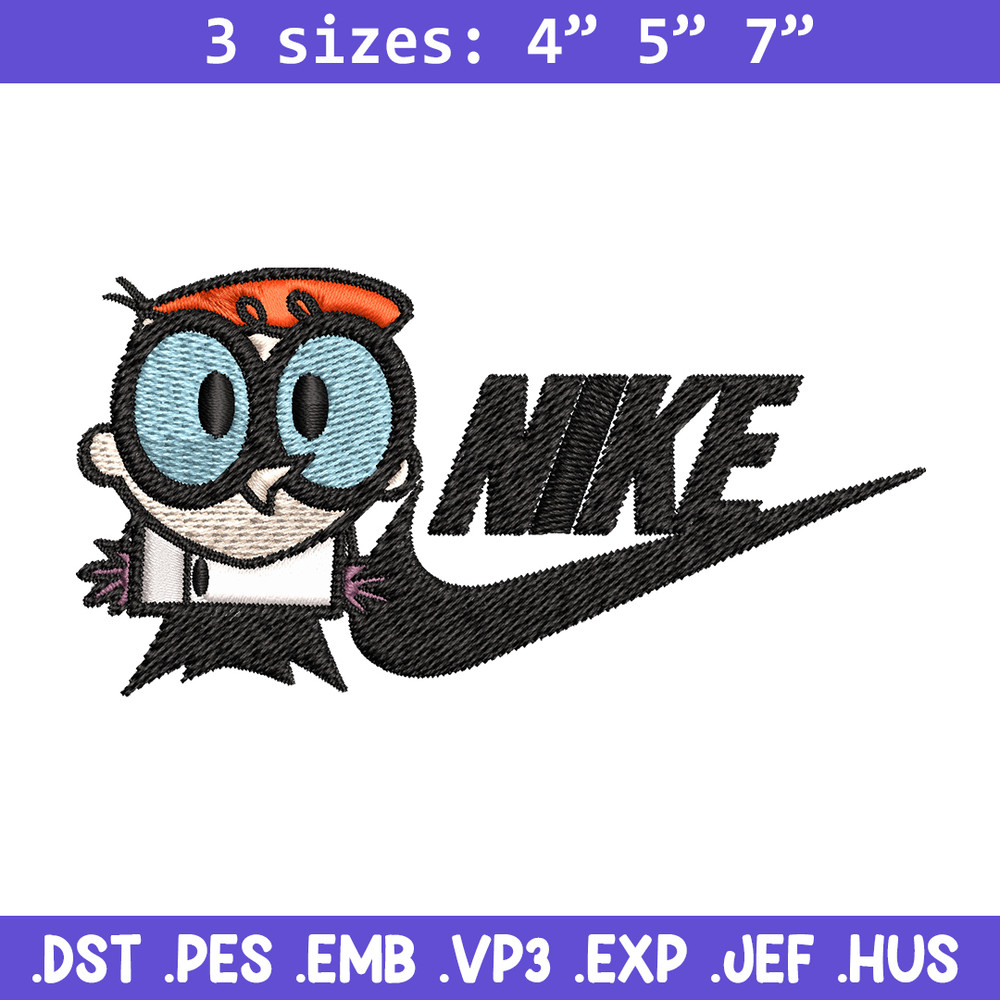 Dexter cartoon Nike Embroidery design, Dexter cartoon Embroidery, Nike design, Embroidery file, Instant download..jpg