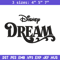 Disney Dream Embroidery Design, Disney logo Embroidery, Embroidery File, Embroidery design, Digital download..jpg