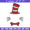 Dr Seuss Hat Embroidery Design, Dr seuss Embroidery, Embroidery File, logo shirt, Embroidery design, Digital download.jpg