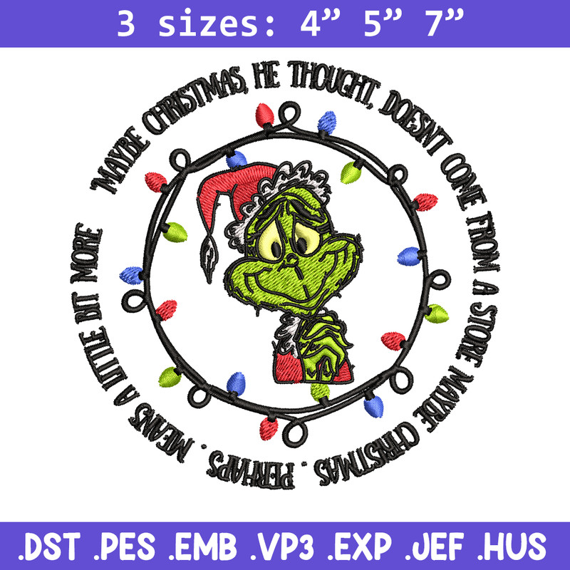 Grinch santa logo Embroidery design, Grinch merry christmas Embroidery, Grinch design, Embroidery File, Instant download.jpg