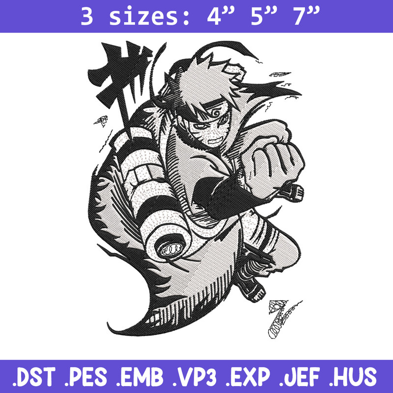 Naruto Poster Embroidery Design, Naruto Embroidery, Embroidery File, Anime Embroidery,Anime shirt, Digital download..jpg