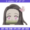 Nezuko Peeker Embroidery Design, Demon slayer Embroidery, Embroidery File, Anime Embroidery, Digital download.jpg