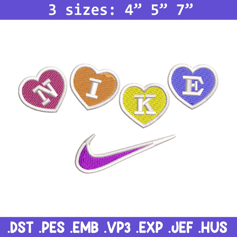 Nike heart embroidery design, Logo embroidery, Nike design, Embroidery shirt, Embroidery file, Digital download.jpg