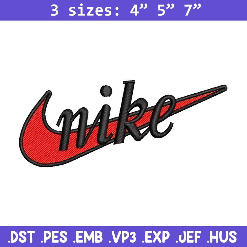 Nike red logo embroidery design, Nike embroidery, Nike design, Embroidery file,Embroidery shirt, Digital download.jpg