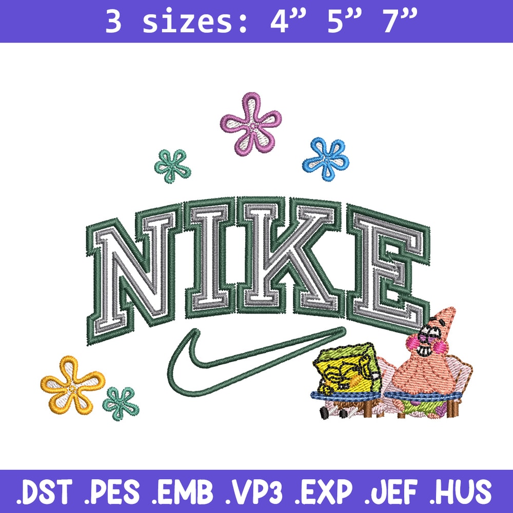 Nike spongebob embroidery design, Spongebob embroidery, Nike design, Embroidery shirt, Embroidery file,Digital download.jpg